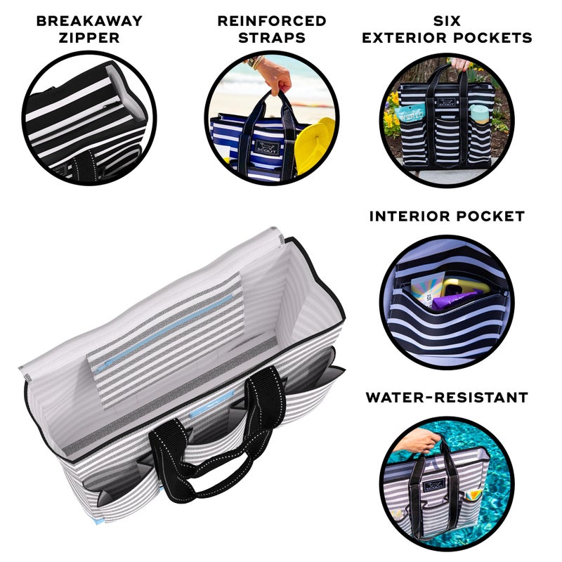 SCOUT Rocket Pocket Tote - Multi-Pocket Travel, Nurse, Teacher, Mom Tote, 7 Pockets Total, Two Sets of Straps, Folds Flat - Image 2